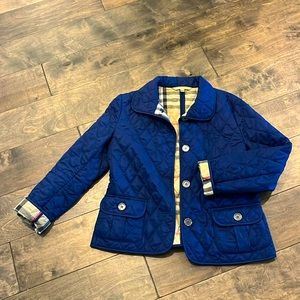 Burberry Brit Quilted Jacket Blue